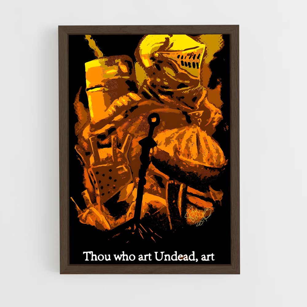 Poster Le Chevalier Masqué – affiche Dark souls (vue 5)